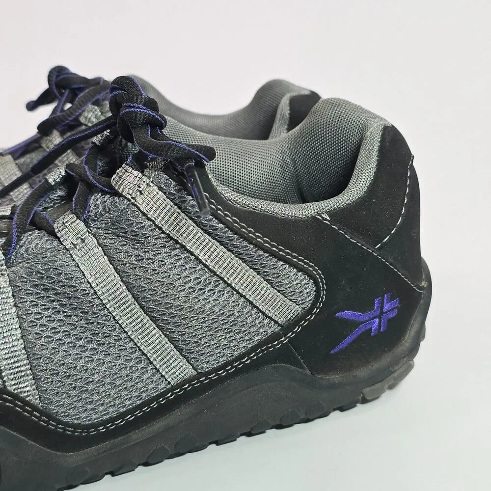Kuru Chicane Hiking Trail Shoes Gray Black Silver 200625E Mesh Women's 10.5